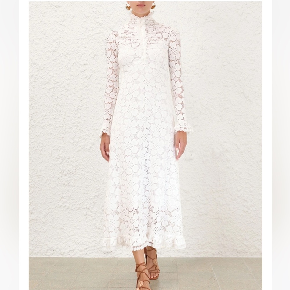 Zimmermann lace midi dress